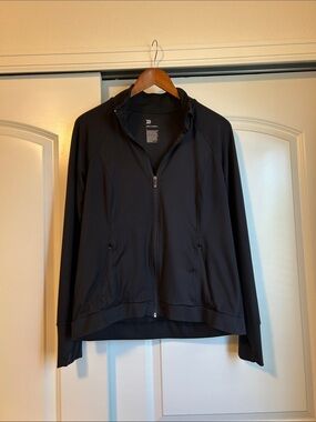 Women’s Black Zip-Up Athletic Jacket Size Large - All in Motion